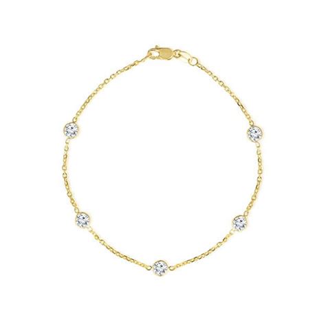 gold anklet amazon